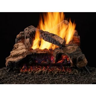 Majestic 4-Piece Fiber Ceramic Log Set – For 30" Radiant Burner