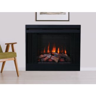Superior 33" Electric Fireplaces, Radiant, Front View