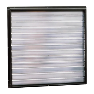 Triangle 43 x 43 Fan Housing-Mounted Single Panel Exhaust Shutter for 42 Inch PFG, VI, V, RV, RVI, VID Series