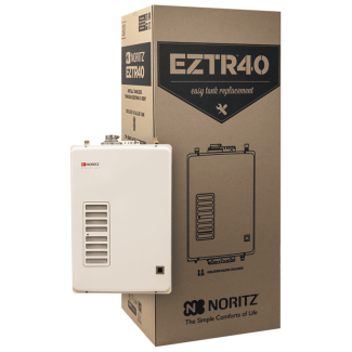 Noritz 6.6 GPM 120,000 BTU Residential Natural Gas EZTR 40 Gallon Tank Replacement Condensing Tankless Water Heater (.87 UEF) - EZTR40-NG