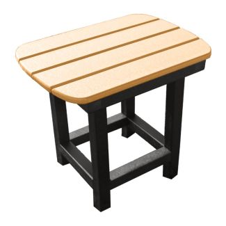 Outdoor Blue Ridge Universal End Table in Cedar & Black by Infinity Living