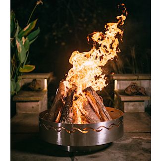 Fire Pit Art Wood Fire Pit- Fire Surfer