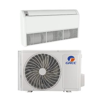 9,000 BTU Gree Vireo 25 SEER2 Single Zone Floor/Ceiling Mount Mini Split Heat Pump System - R32 | 230V