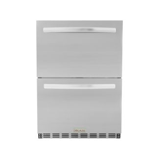 Blaze 24" Built In Stainless Steel Double Drawer Outdoor Rated Refrigerator 5.1 Cu. Ft. Capacity - BLZ-SSRF-DBDR51