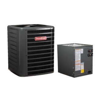 1.5 Ton 15.2 SEER2 Goodman R32 Air Conditioner with Upflow/Downflow 14" Cased Coil - GLXS5BA1810 / CAPTA3022A3