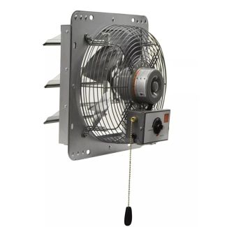 Canarm 10" 3 Speed Shutter-Mounted Fan, 600 CFM, 1520 RPM, 120V - GSF3-10A