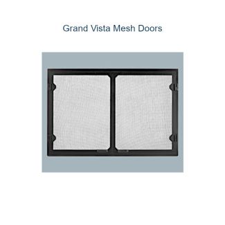 Majestic Grand Vista Cabinet Style Mesh Doors - Black - Biltmore 42 inch