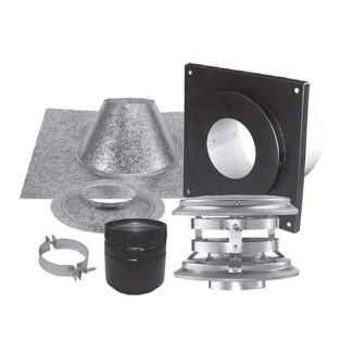 3" Duravent PelletVent Pro Vertical Kit - Flat Ceiling - 3PVP-KVA
