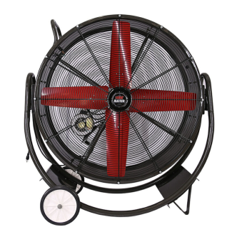 Triangle Fans 36" Cradle Mount Portable Fan Belt Drive, 1 Speed, 1 HP, 115/230V, 1-Phase, Hazardous Location Motor - HBD3615HL-U