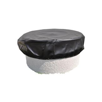 HPC 53-Inch Round Heavy Duty Vinyl Fire Pit Cover - Fits ~35"-53" Round Fire Pits - FPC-53