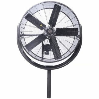 Triangle Fans 54" Gray JetAire High Velocity Fan Belt Drive, 230V 3-Phase 3 HP 1 Speed without Oscillator - HV5418-Y