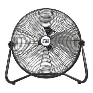 Maxx Air 20" 3-Speed Tilting High Velocity Floor Fan, Black