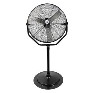 Maxx Air 30" 3-Speed Tilting Yoke Pedestal Fan, Black