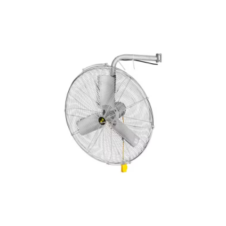 Hunter Jan Fan I-Beam Mount Fan - 2 Speed 30” - Silver - JF-BMF30-DCS-S