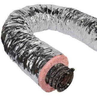 Majestic 4 Inch Insulated Flex Duct For Outside Air - Includes Two 42 Inch Sections