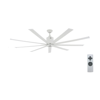 iLIVING 9Ft BLDC HVLS Ceiling Fan 16,505 CFM Covers 9,500+ Sq Ft 120V with IR Remote Included