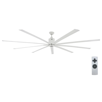 iLIVING 8Ft BLDC HVLS Ceiling Fan 12,312 CFM Covers 5000+ Sq Ft 120V with IR Remote Included - ILG8HVLS96