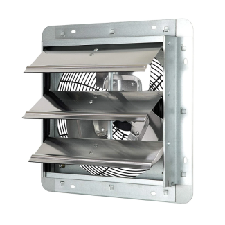 iLIVING 12 Inch Variable Speed Shutter Exhaust Fan, Wall Mounted - ILG8SF12V