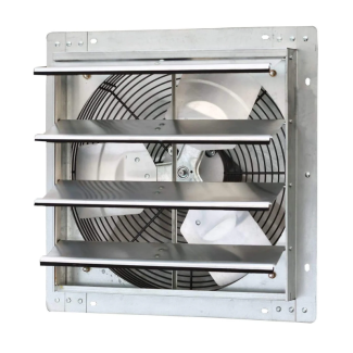 iLIVING 16 Inch Variable Speed Shutter Exhaust Fan, Wall Mounted - ILG8SF16V