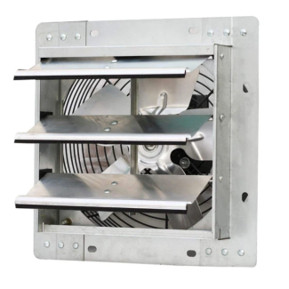 iLIVING 10 Inch Variable Speed Shutter Exhaust Fan, Wall Mounted