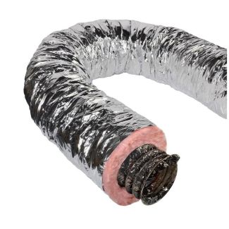 Series 85 20" R8 Silver Flexduct - 25 Feet - 20-85R-8SILVERFLEX25BAG