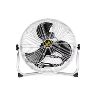 Hunter Jan Fan Industrial Workstation Fan - 3 Speed 18” – Silver - JF-18F-S
