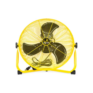 Hunter Jan Fan Industrial Workstation Fan - 3 Speed 18” – Yellow - JF-18F-Y
