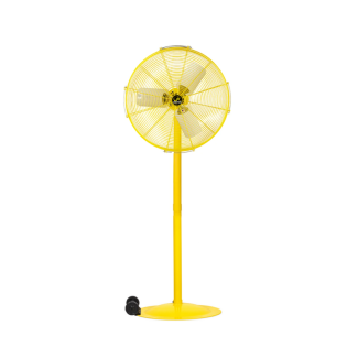 Hunter Jan Fan Pedestal Fan with Wheel Kit - 2 Speed 24” - Yellow - JF-MAC24-DCS-Y