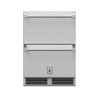 Hestan 24-Inch 5.2 Cu. Ft. Outdoor Rated Refrigerator With Drawers - GRR24