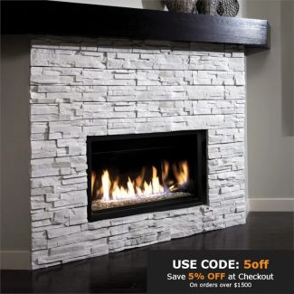 Kingsman 36" Linear Direct Vent Gas Fireplace - ZCVRB3622