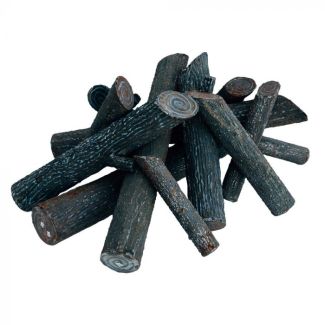 Firegear Pro Series Ironwood Steel 14-Piece Log Set - L-IW-LG
