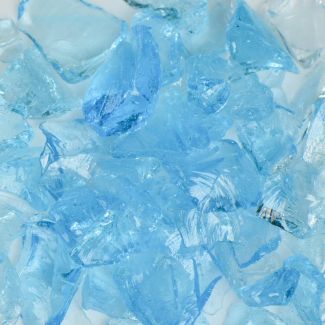 American Specialty Glass 1/2 Inch to 1 Inch Turquoise Fire Glass
