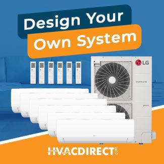 LG 6 Zone Mini Split System - Design Your Own R32