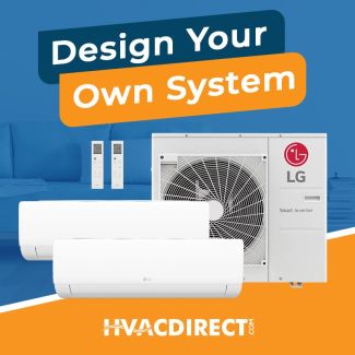 LG Dual Zone Mini Split System - Design Your Own R32