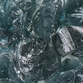 American Specialty Glass - Fire Glass - Gray - 1/2 Inch to 1 Inch