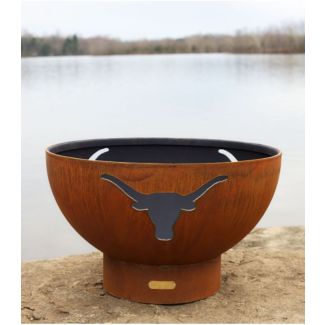 Fire Pit Art Wood Fire Pit- Long Horn