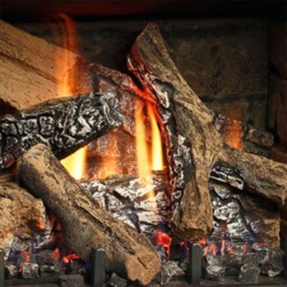 Kingsman Log Set - Fiber - Five Piece Split Oak