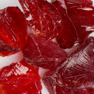 American Specialty Glass - Fire Glass - Chunky Red - 1/2 Inch to 1 Inch