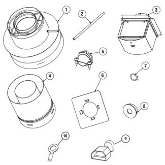 Superior Fireplace Power Vent Kit - LSMPVK