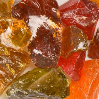 American Specialty Glass - Fire Glass - Sunshine Mix - 1/2 Inch to 1 Inch