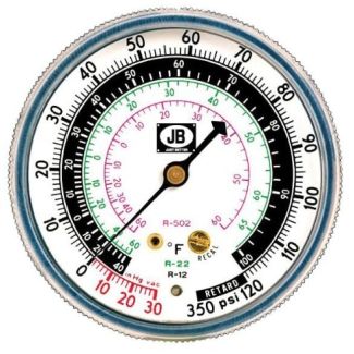JB Industries Blue Compound Gauge - M2-430