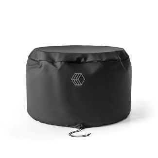 HPC Heavy Duty Vinyl Protective Fire Pit Cover for Belmont Concrete Fire Pits (for use with Wind Guards) - BELM-VC-WG