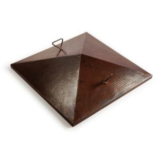 HPC Copper Fire Pit Cover for Sedona Copper Fire Pits - FPHC-40SEDONA-SQ