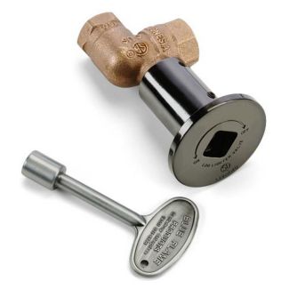 HPC Pewter 3/4" Diameter Decorative Key Valve Kit with Angled Design - MAPW-HC