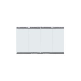 Majestic Stainless Steel/Chrome Bi-fold Doors For Villawood 42-Inch- ODVGF-36