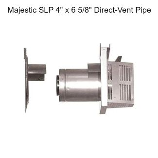 Majestic SLP 4-Inch ID x 6 5/8-Inch OD Gas Direct Vent Pipe Components