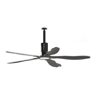 Schwank MonsterFans Style 8Ft HVLS Ceiling Fan 35,000 CFM Covers 2,100 Sq Ft 120V With Controls - MF-ST08-GY
