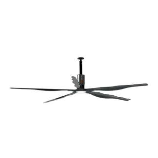 Schwank MonsterFans Style 10Ft HVLS Ceiling Fan 45,000 CFM Covers 2,800 Sq Ft 120V With Controls - MF-ST10-GY