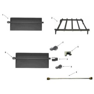 Majestic 24" Matchlight Hearth Kit Natural Gas