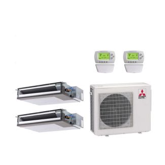 Mitsubishi 20,000 BTU SEZ-AD-Series 20 SEER2 Dual Zone Concealed Duct Mini Split Heat Pump System – R454B | 230V - 9 + 9 - MXZ-2D20NL / 2-SEZ-AD09NL